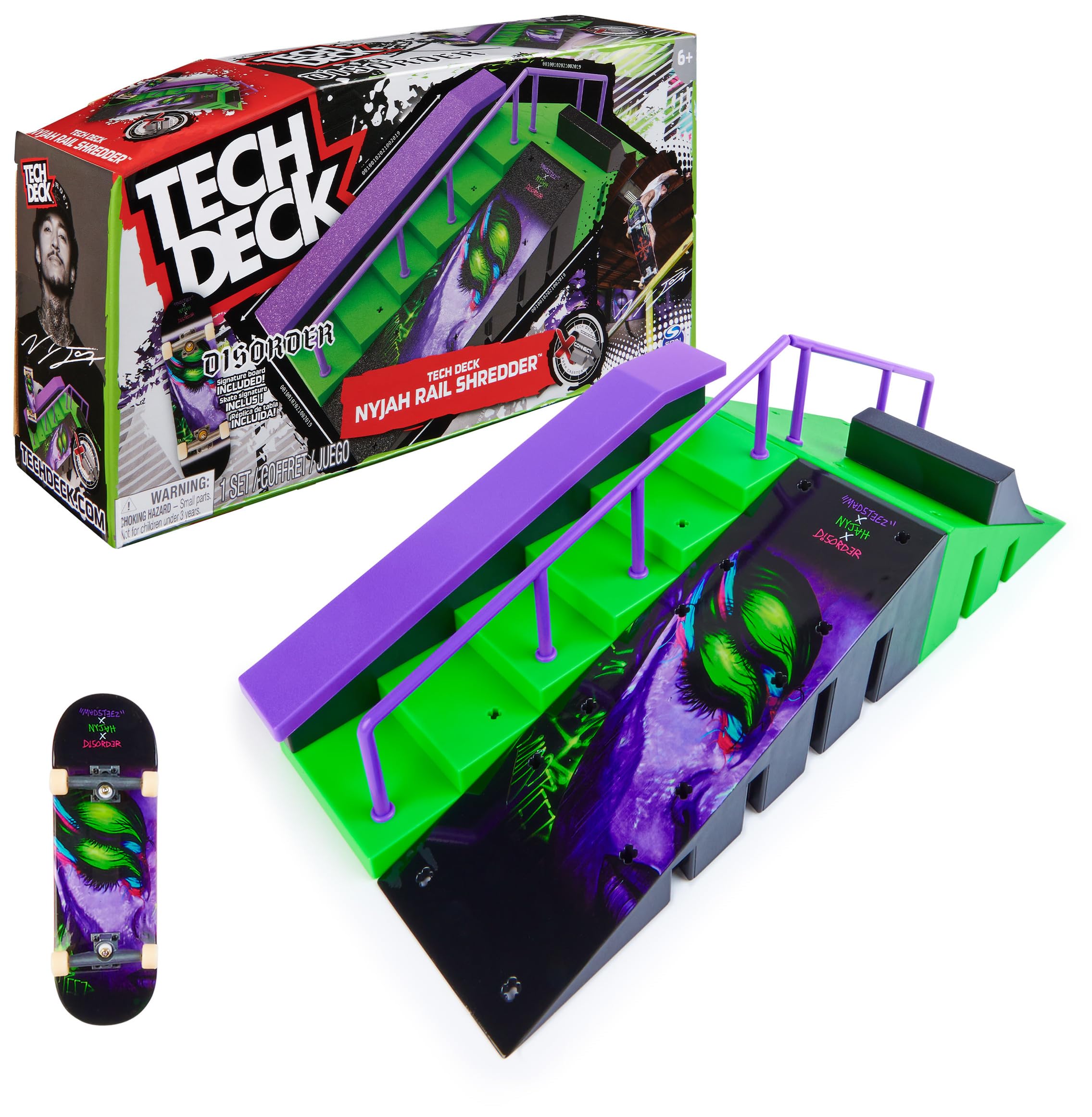 Tech Deck, Nyjah Rail Shredder Skatepark, X-Connect Fingerboard
