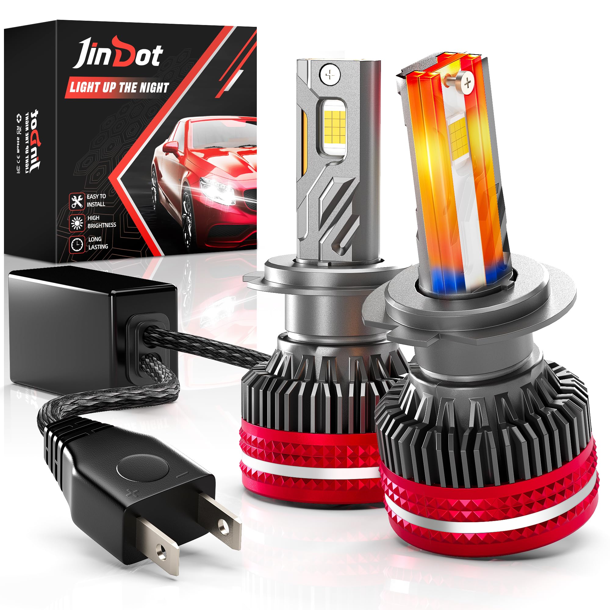 H7 LED 50000LM Lampadine - Lampada LED H7 150W Sostituzione per Alogena 900% Luminosità 6500K Bianco