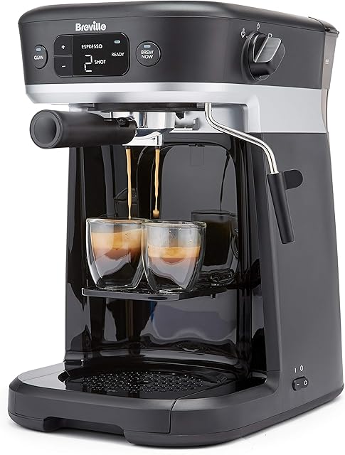 Breville All-in-One Coffee House, Espresso, Filter and Pods Coffee Machine with Milk Frother, Dolce Gusto Compatible [VCF117]