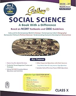 New Age International Publisher Golden Social Science (History, Geography, Civics And Economics): Based On New Ncert For Class- 10 (For Cbse 2024 Board Exams, Includes Objective Type Question Bank)