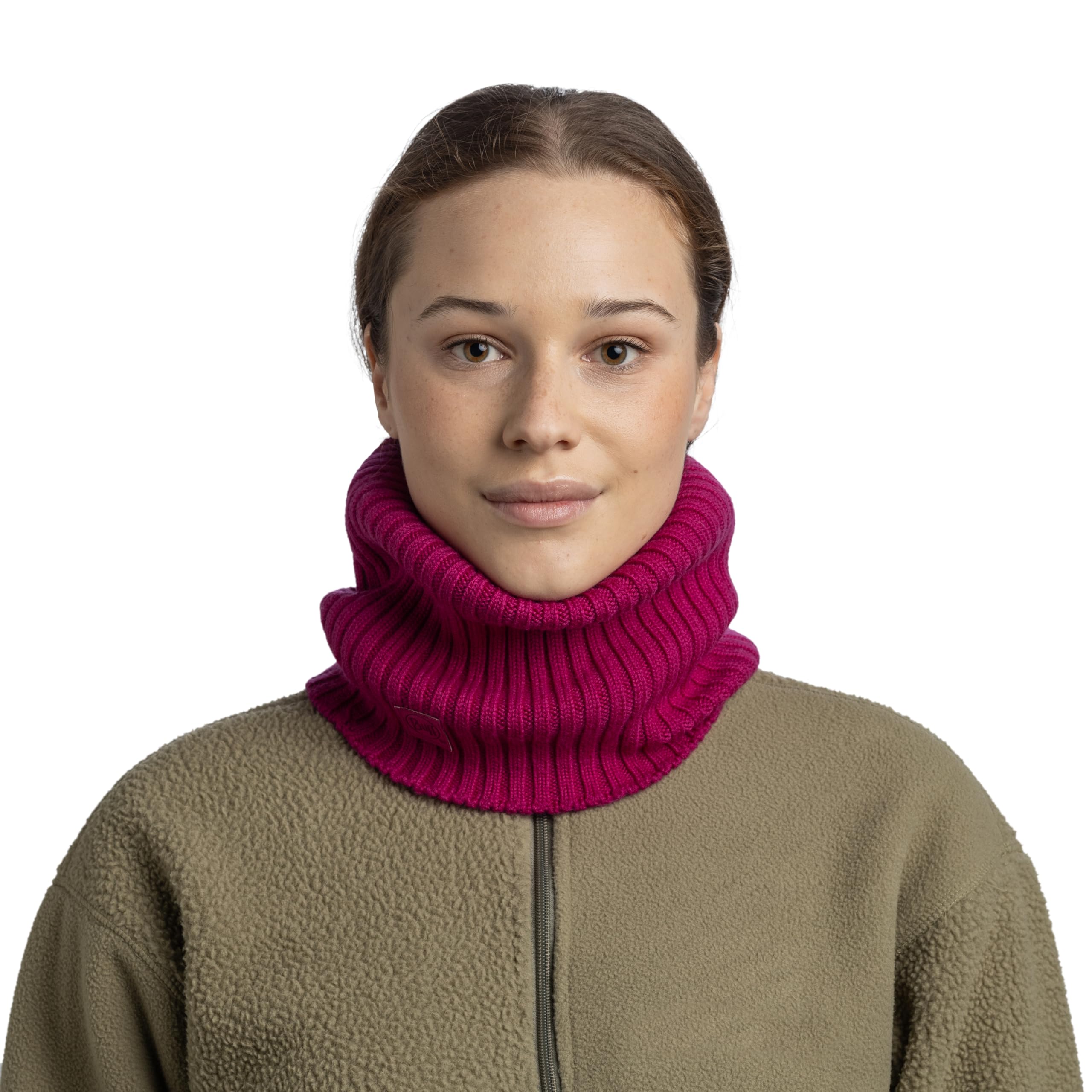 Buff Knitted ocieplacz na szyję dla mężczyzn, kobiet, dorosłych, zimny, praktyczny, wszechstronny, modny, termoizolacyjny, wygodny, jeden rozmiar, fioletowy