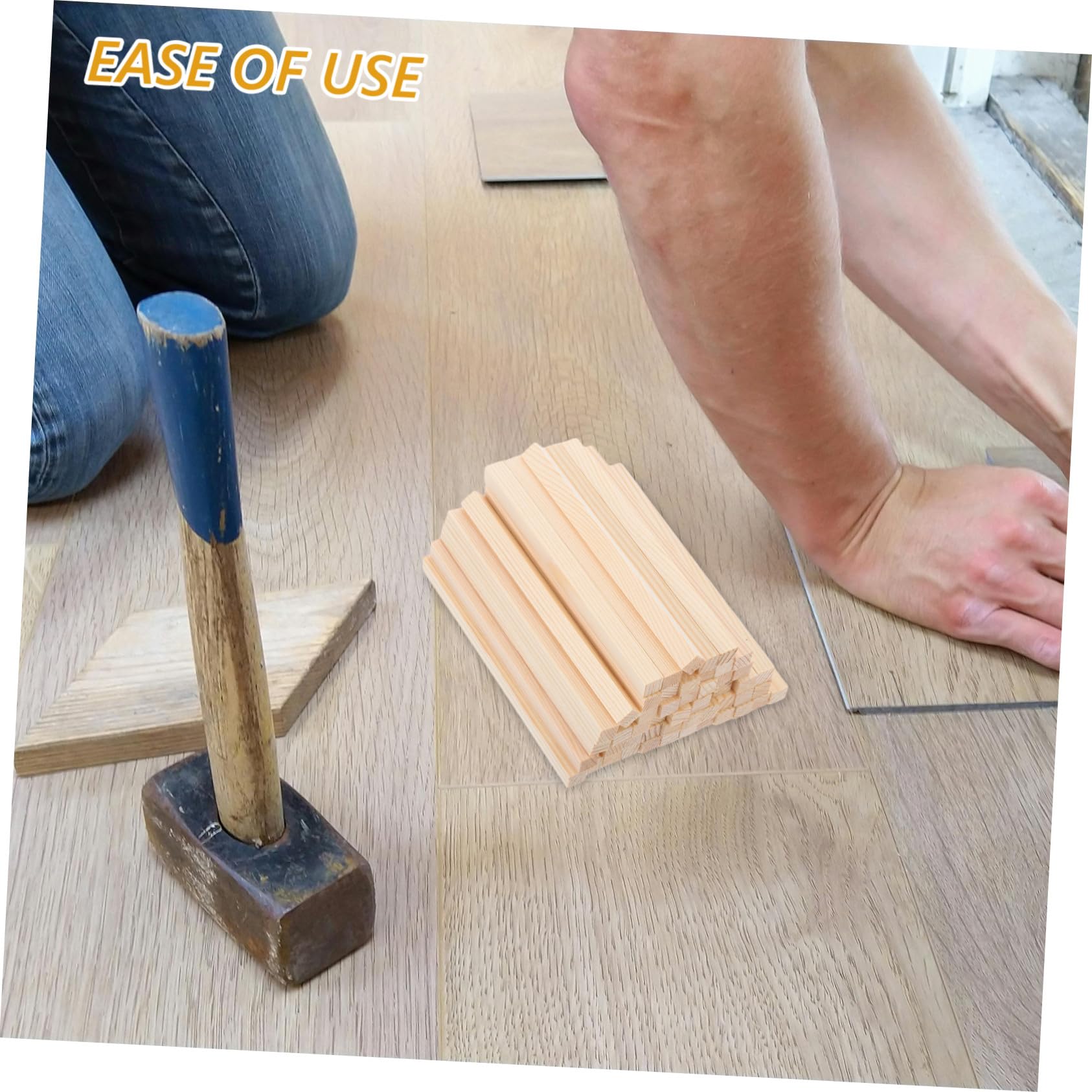 50 Stück Teiliges Quadratische Holzstäbchen Unbehandelte Holzsticks für Basteln DIY projekte Modellbau Foto requisiten Laternen Mini häuser Glatte Oberfläche Vielseitig Verwendbar