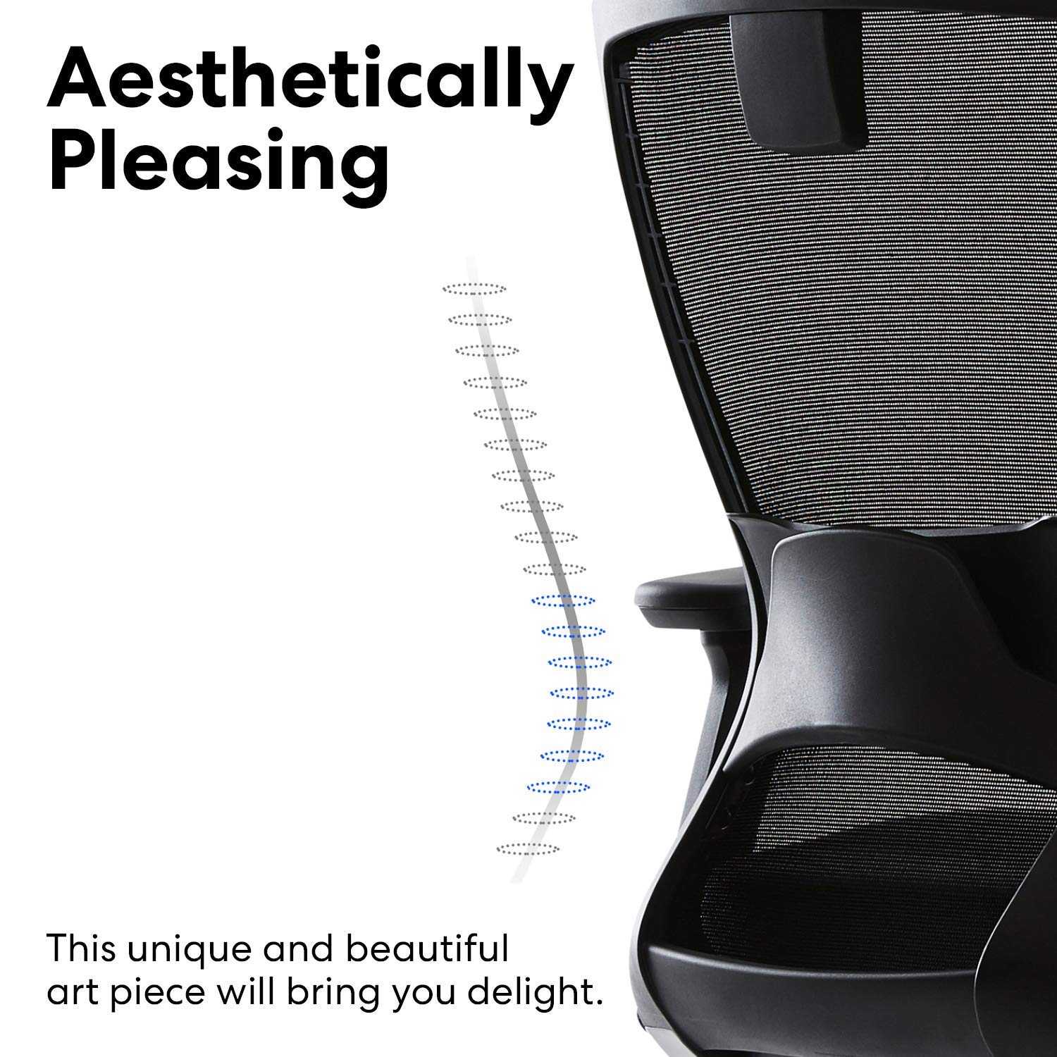 SIDIZ T50 Home Office Desk Chair Ergonomic Office Chair, Adjustable Headrest, 2Way Lumbar