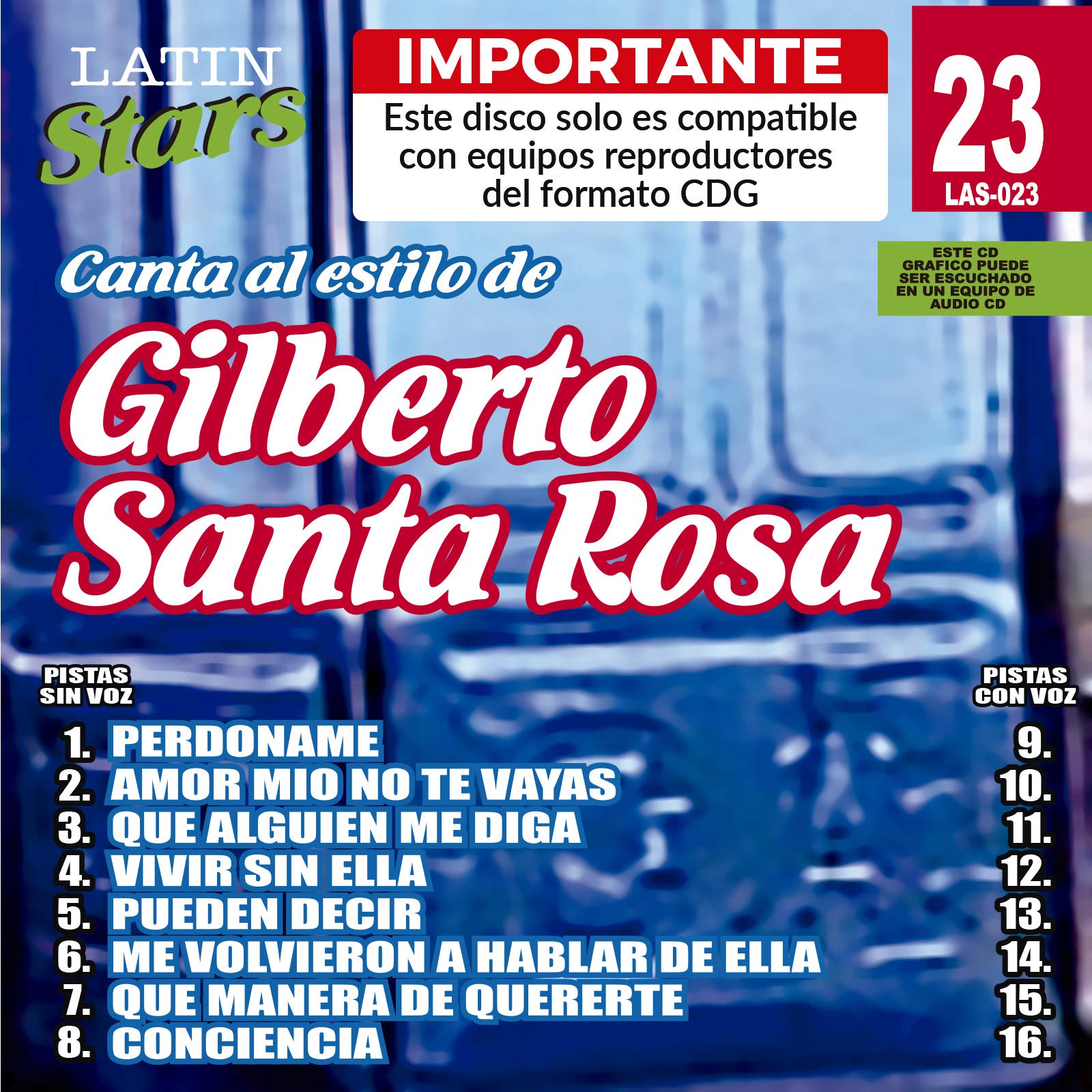 Karaoke: Gilberto Santa Rosa 1 - Latin Stars Karao [Audio CD]