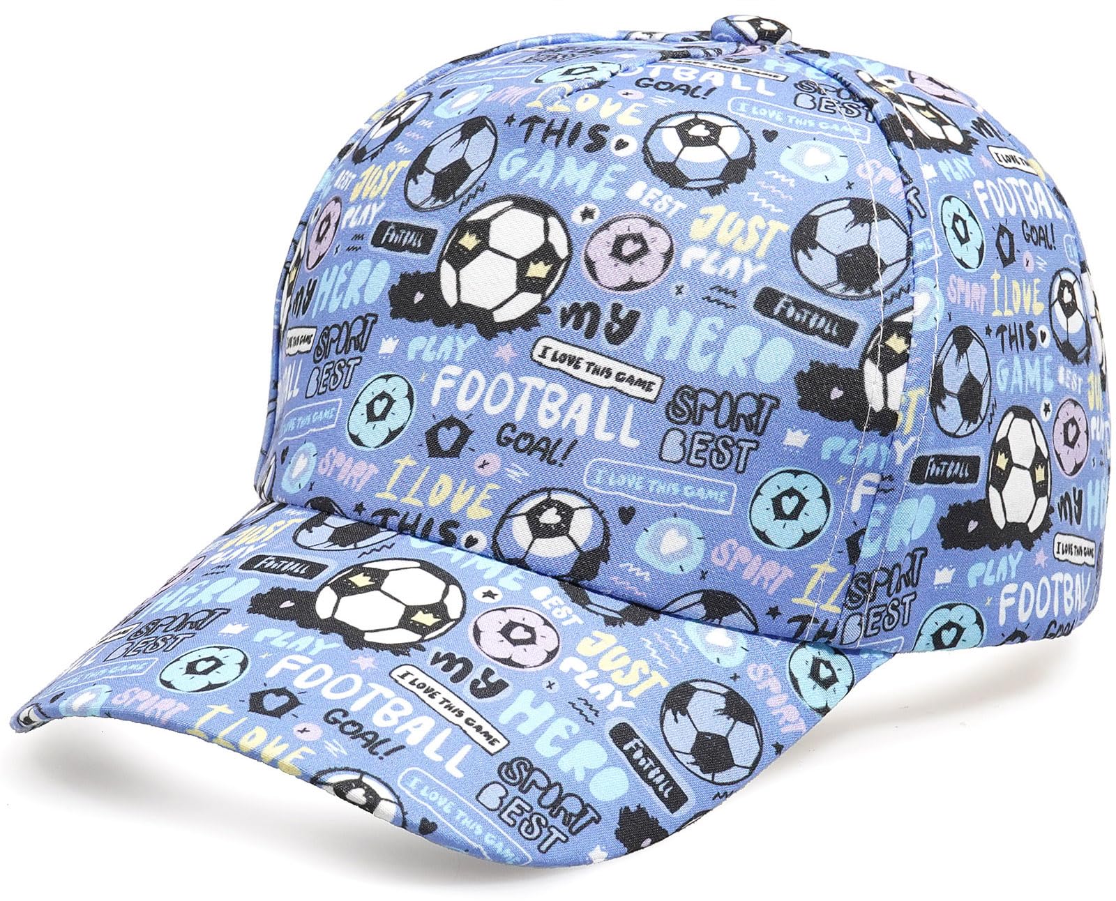 XYIYI Gorra de béisbol para niños de algodón, sombrero de sol ajustable, gorra de visera deportiva para niños de 2 a 8 años
