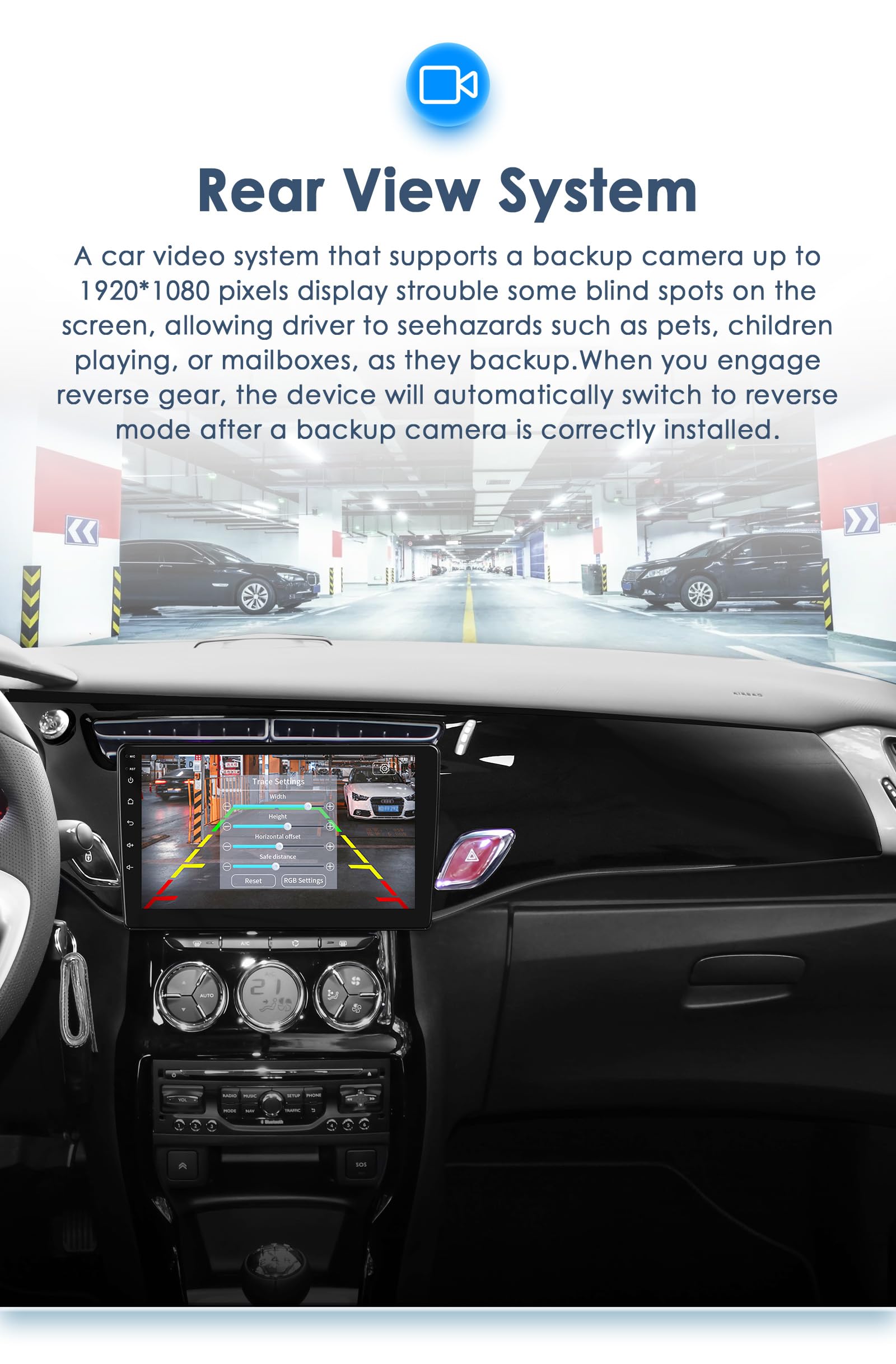 Autoradio Android 13 pour Citroën C3 DS3 2010-2016, 8 cœurs 4G + 32 Go Navi Support autoradio sans Fil Carplay/Android Auto Bluetooth Dab WiFi 4G Lien Miroir caméra arrière/Avant (Noir)
