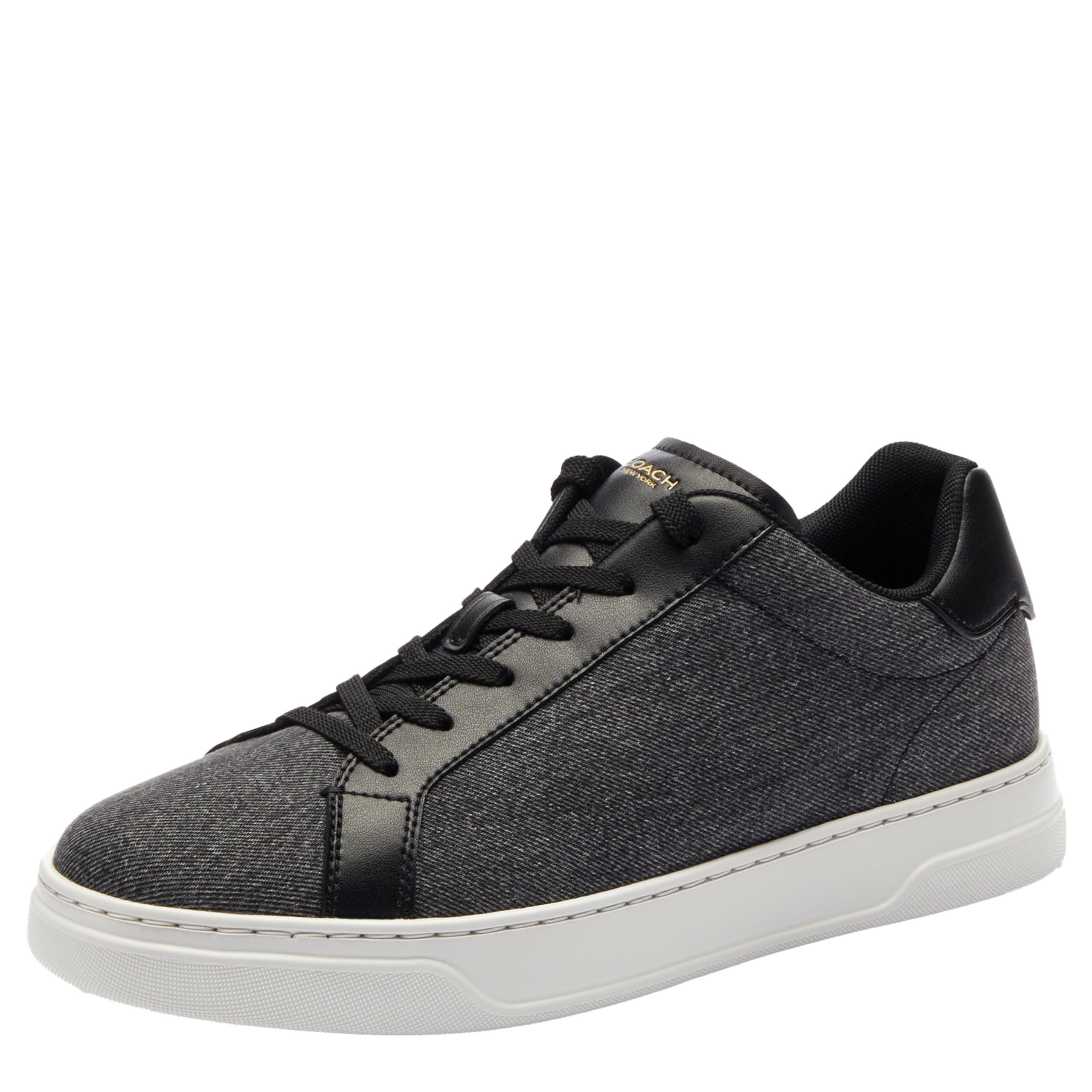 Coach High Line Washed Black Sneakers
