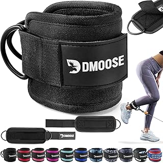 DMoose Ankle Strap for Cable Machine-One Size Fit with Premium Padding