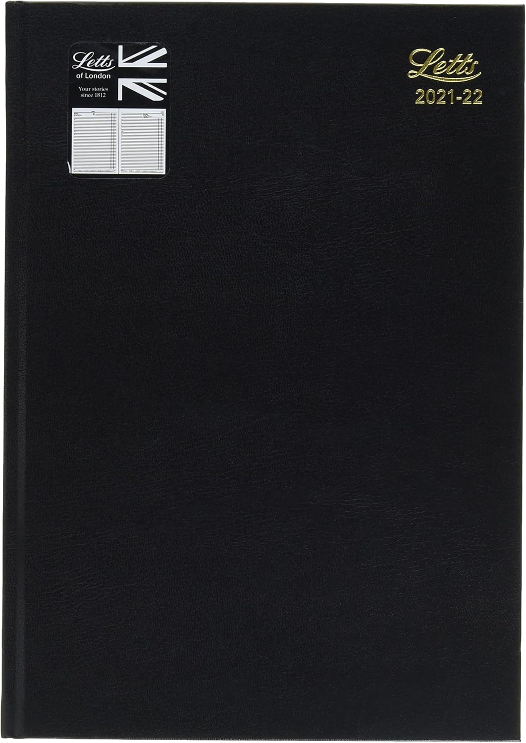 Letts of London Standard A4 Academic 2021-2022 Day to a Page with appointments Diary - Black 22-TA1ZBK
