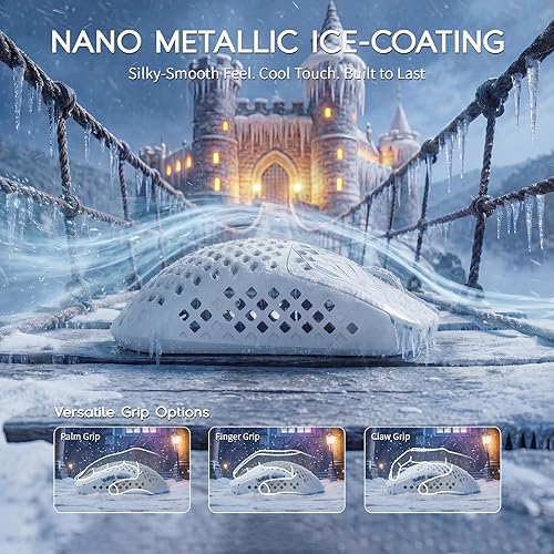 Miniatura 6 de ATTACK SHARK MAMBASNAKE M2 - Mouse inalámbrico para juegos, mouse ultraligero de fibra de carbono de 1.45 oz, 40.000 DPI, sensor PAW3395PRO, ratones