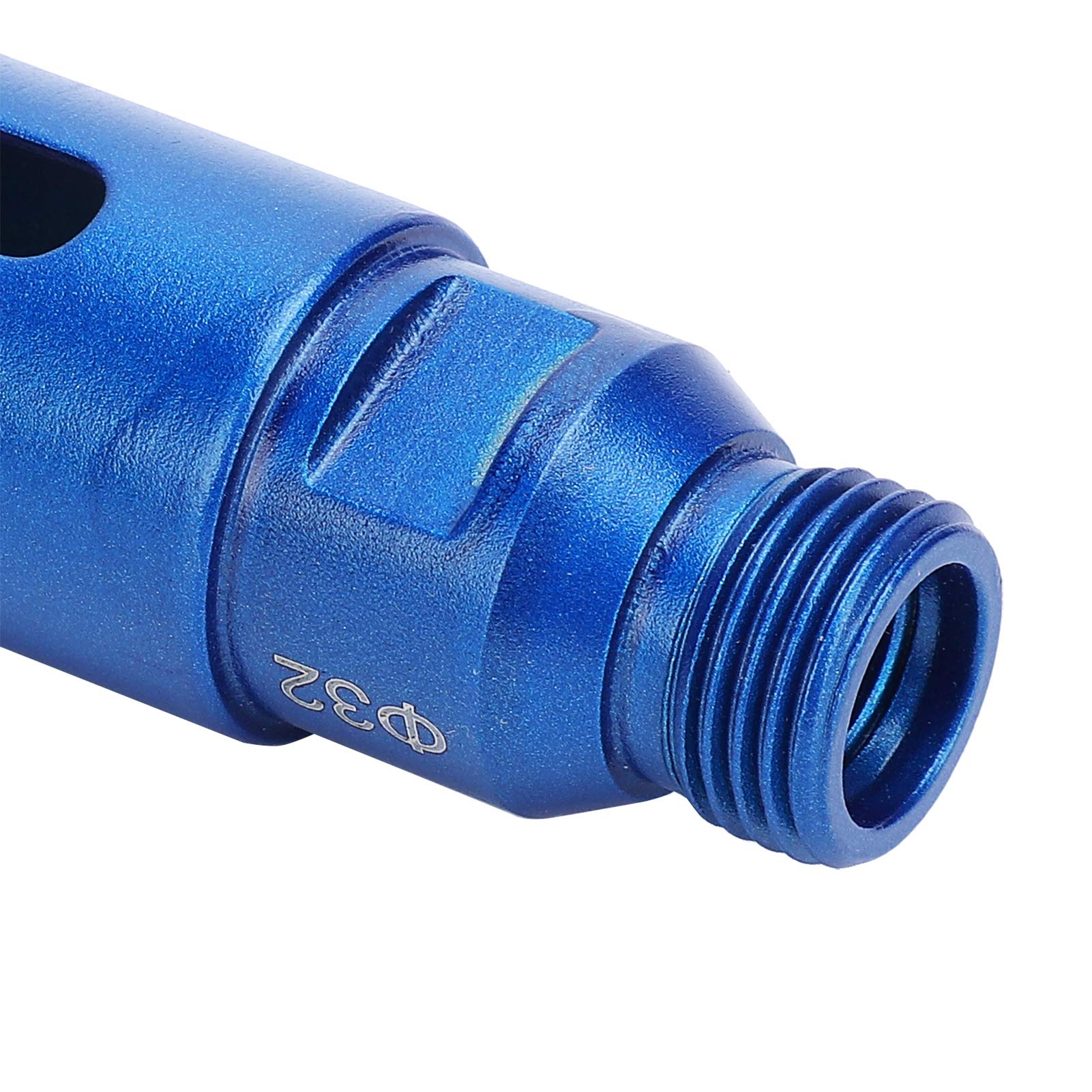 1/2 BSP s Drill Bit Hole Saw Cutter, Core Drill Bits for Porcelain Tile Granite Marble Stone, 32mm Diameter, Durable and Fast Drilling with Large Chip Removal