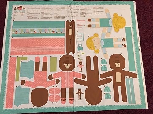 Miniatura 2 de United Notions and Moda Fabrics Home Sweet Home Cut & Sew Goldilocks & Bears - Panel de tela estilo 2057011