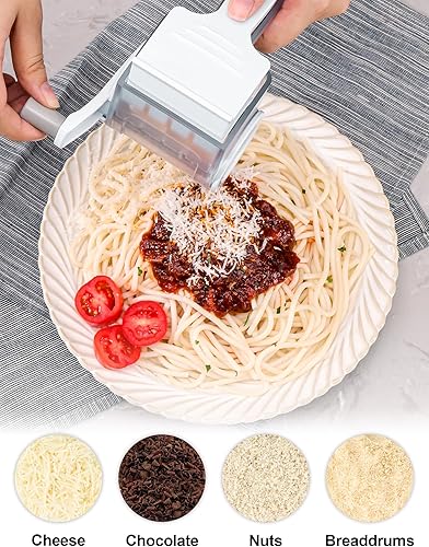 Miniatura 5 de Rallador giratorio de queso, rallador de queso de mano para cocina, rallador de queso de manivela con hoja de acero inoxidable para queso, nueces,