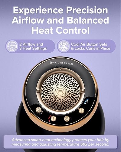 Miniatura 5 de Bellissima Diffon Supreme Difusor y Secador de Pelo para Cabello Rizado - Difusor XL para Ondas Largas, Rulos, Bucles - Botón de Enfriamiento -