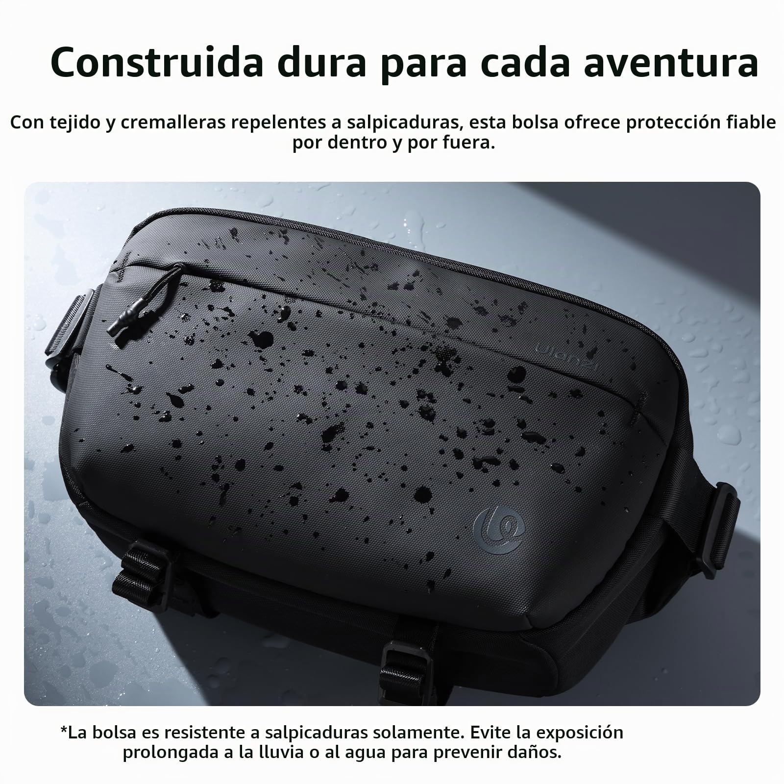 ULANZI Bolsa Funda Cámara Réflex 10L, Negro Bolsa Cámara Fotográfica, Bolsa Bandolera Cámara Impermeable Resistente, Mochila para Cámara Réflex Digital Compatible con SLR/DSLR