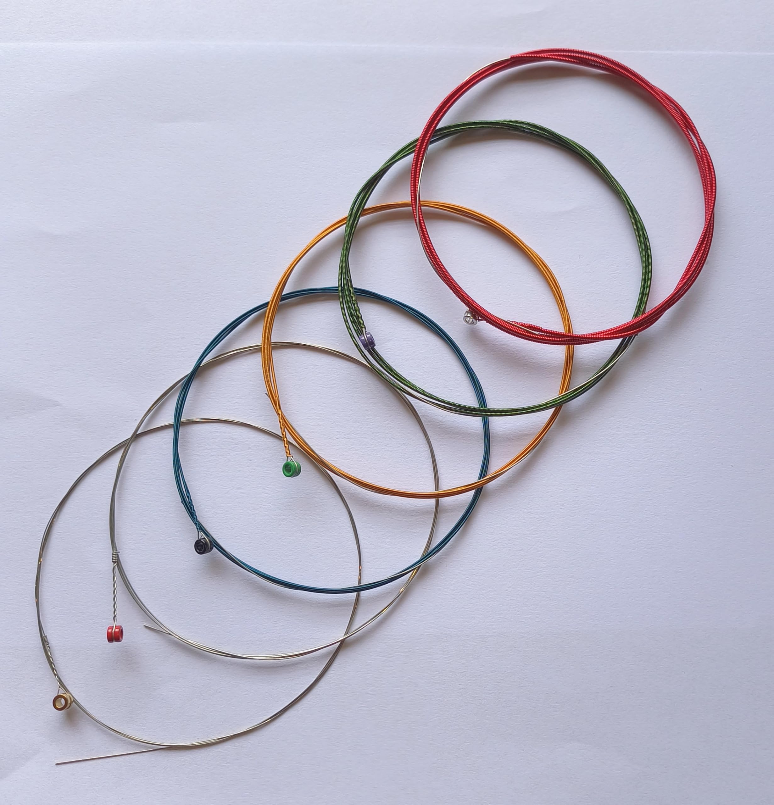 11-52 Acoustic Guitar Strings Sets Blue Gold Green Red Wound