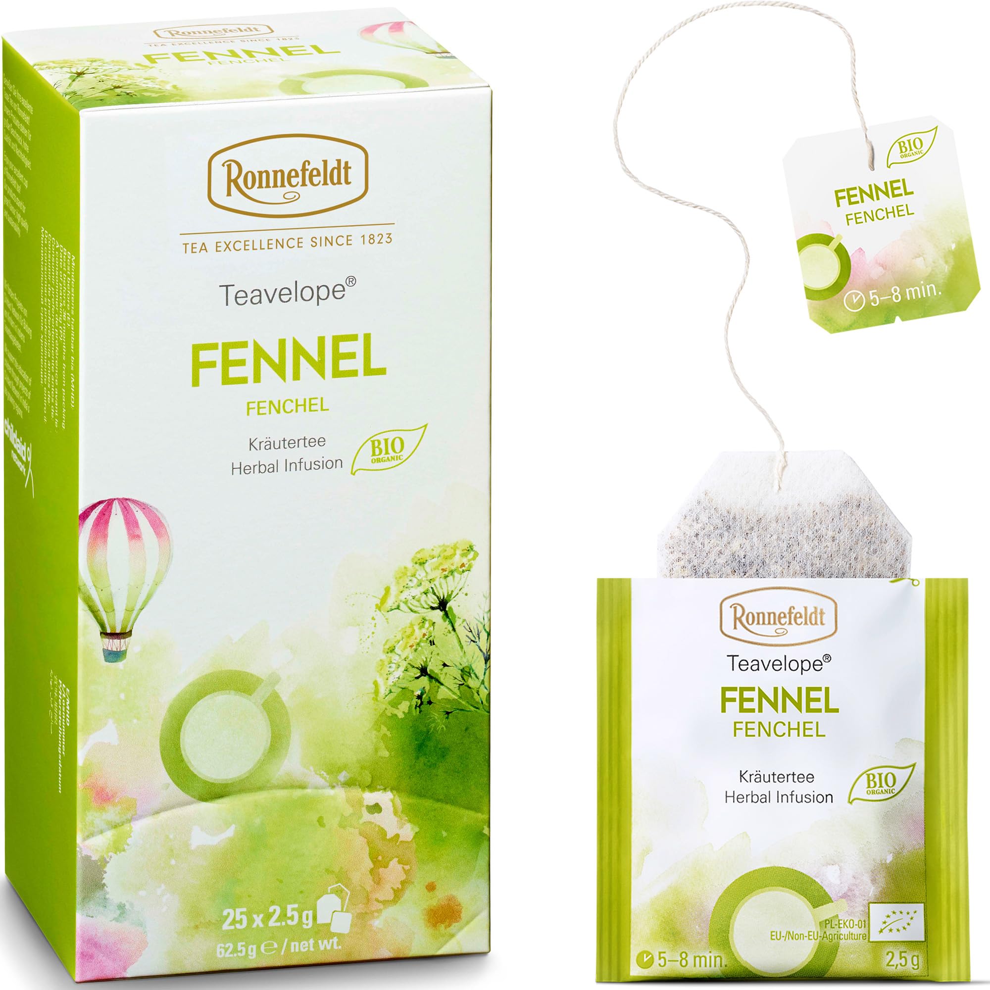 Ronnefeldt - Teavelope - Fennel - Herbal Tea - 25 X 2.5g Tea Bags