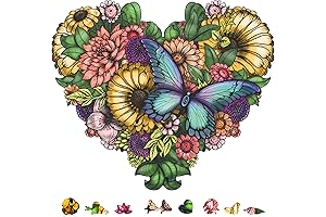 ZenChalet Flower Heart Jigsaw Puzzles for Adults: A Unique Challenge for Mindful Moments