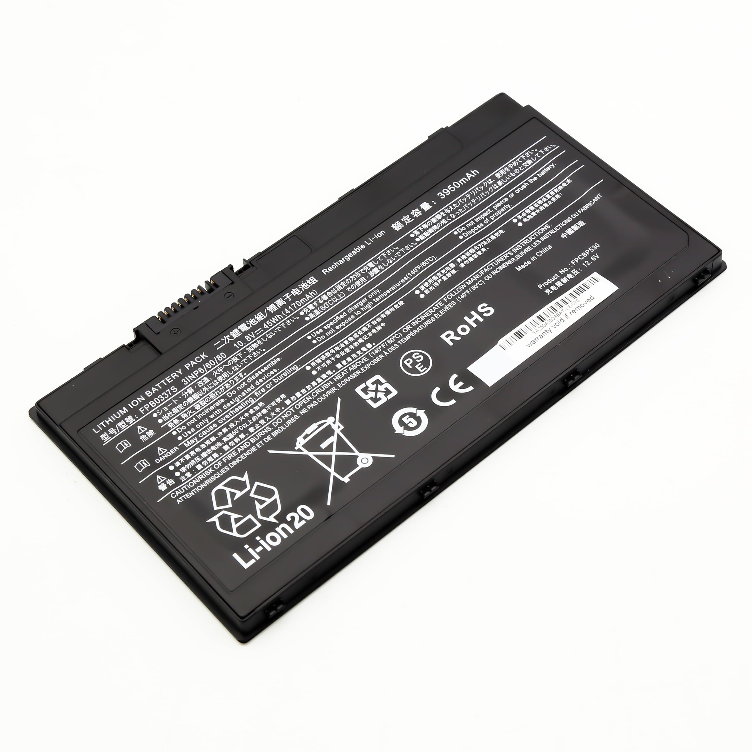 BLESYS Bateria FPB0337S do Fujitsu Lifebook U727 U728 U729 U729X P728 P727 Series FPCBP528 FPCBP530 FMVNBP246 FMVNBP245 FPCBP530AP [10,8V 45Wh]