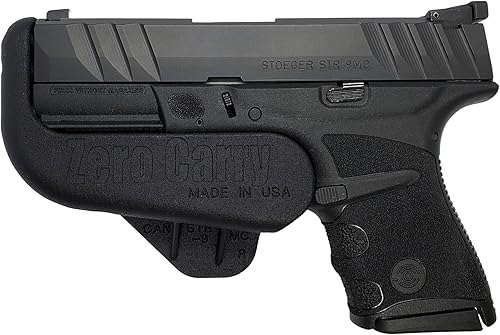 Se adapta a STOEGER STR-9MC Zero Carry Elite IWB Holster 4 de transporte oculto. Delgado como tu pistola. Invisible, cómodo y seguro. Retención