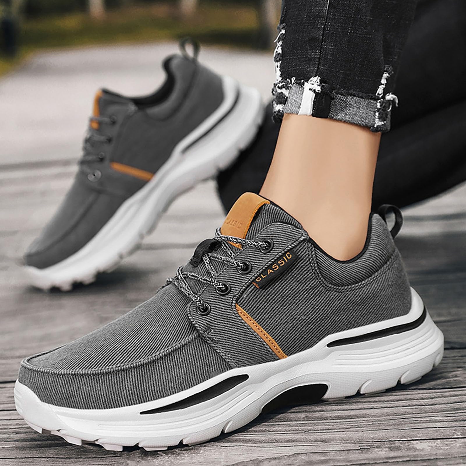 Sneakers Uomo Scarpe da Ginnastica Running da Corsa Shoes Sportive Camminata Jogging Sport Outdoor Fitness Scarpe da Ginnastica da Uomo Elastico e Morbido
