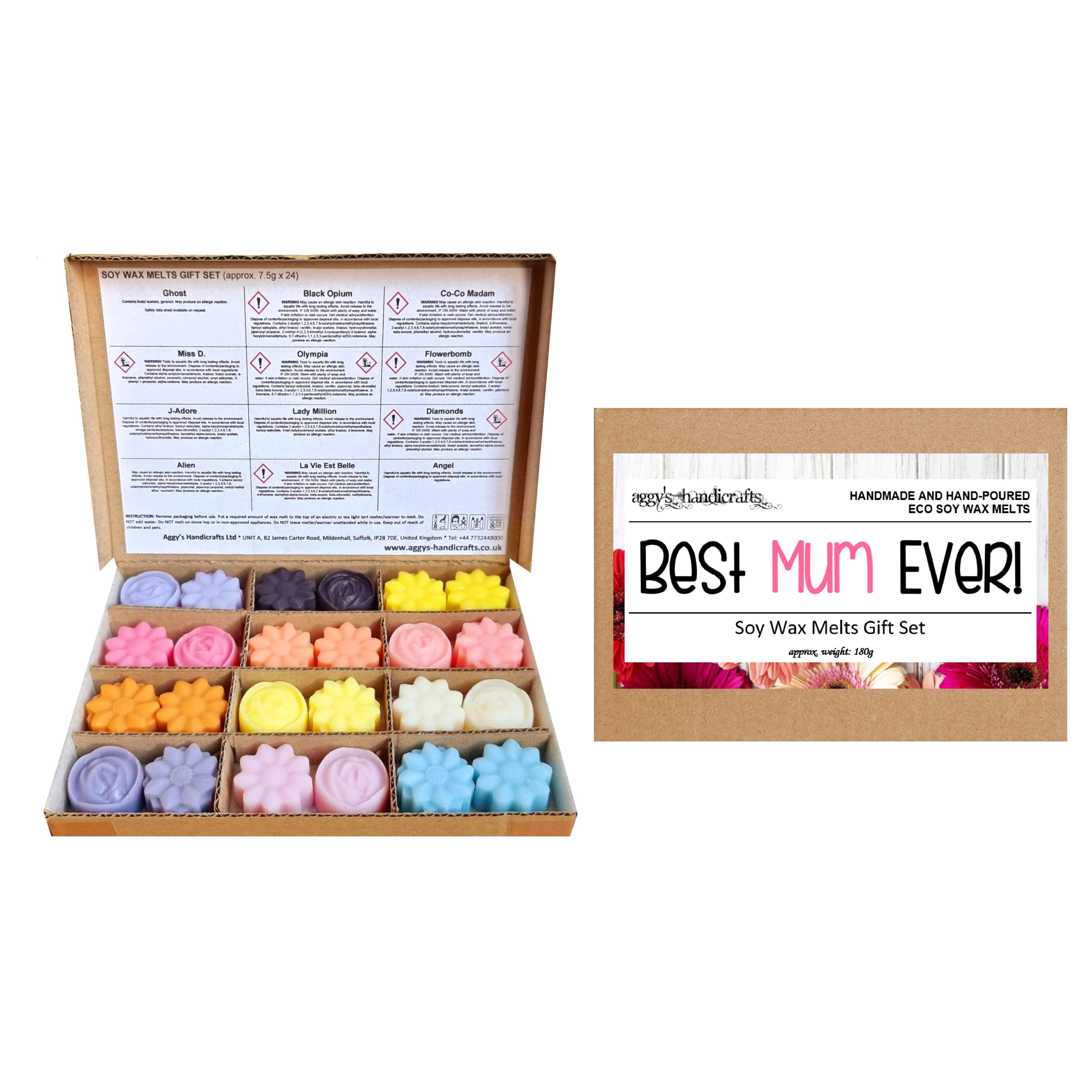 Best Mum Ever Sample Soy Wax Melts Gift Box (Approx. 180g) / Alien, Angel, Black Opium, Co-Co Madam, La Vie Est Belle, Olympia and More โ image 1