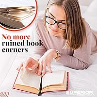 Vista 6 de Superior Essentials Marcapáginas magnético de cuero auténtico, marcapáginas bíblicas de cinta larga para amantes de los libros, amplifica tu amor