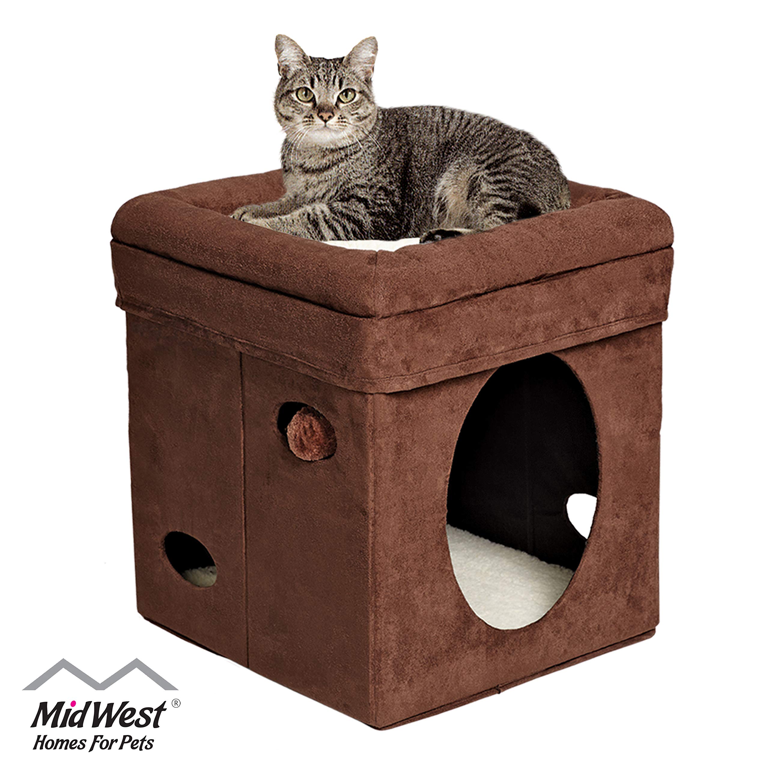 MidWest Curious Cat Cube, Cat House / Cat Condo