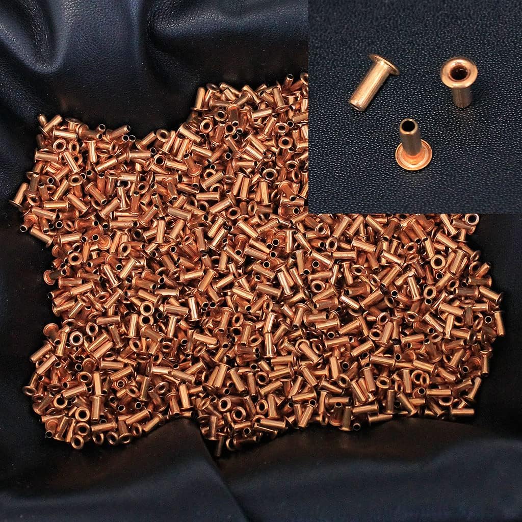 1000 Pcs 3/16'' X 1/4'' Copper Rivet #Z7878PCOP