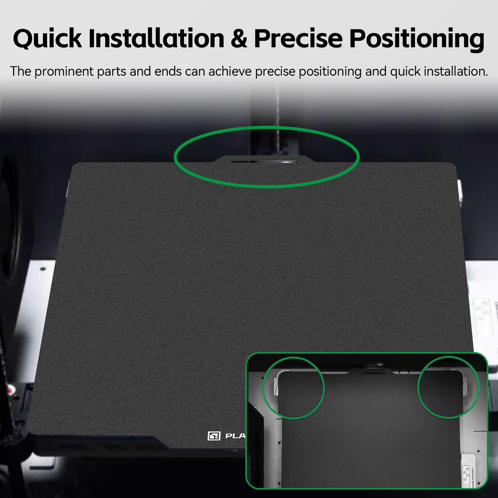 UniTak3D A1 Build Plate Żywica epoksydowa 257 * 257mm Platforma drukująca Dwustronne magnetyczne łóżko drukujące Compatible with Bambu Lab P1P/P1S /X1/X1C/X1E/A1 Drukarkami 3D