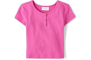 Girls' Basic Short Sleeve Knit Shirts