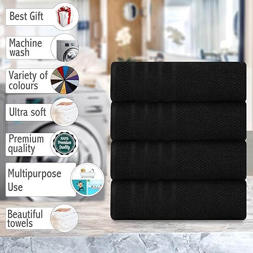 Miniatura 5 de Toallas de baño de lujo, 100% algodón, ultra suaves, de felpa, gruesas, esponjosas, altamente absorbentes, de secado rápido, para el hogar,