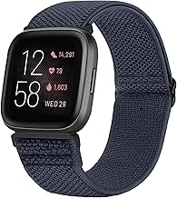 TumCez Cinturino Compatibile con Fitbit Versa 2/Fitbit Versa/Fitbit Versa Lite/Fitbit Versa SE Cinturino, Regolabile Braccialetto Elastico in Nylon cinturino di ricambio Sportive per Donna Uomo