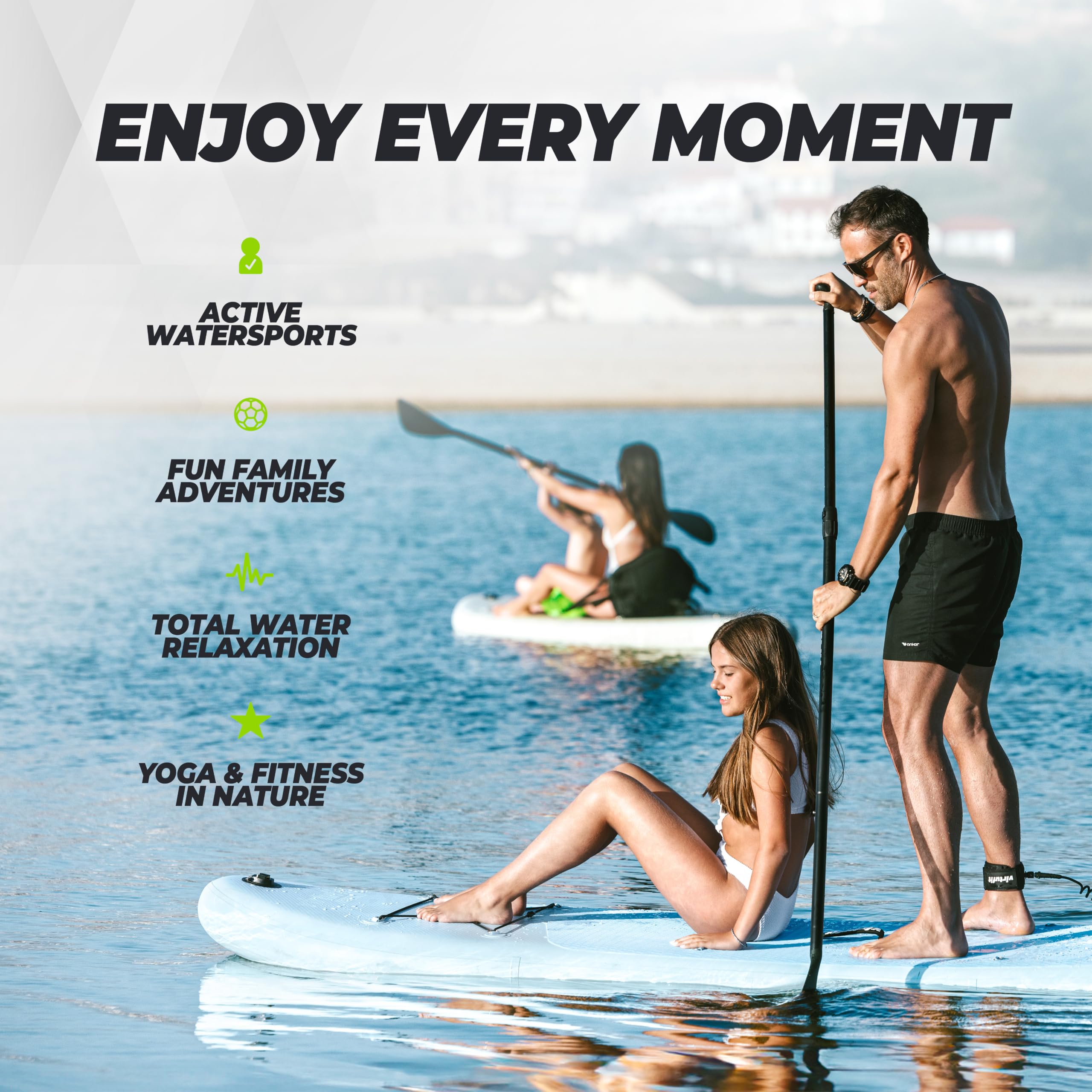 VirtuFit Supboard Cruiser 305 - różowy - z siedziskiem kajakowym, akcesoriami i torbą do przenoszenia