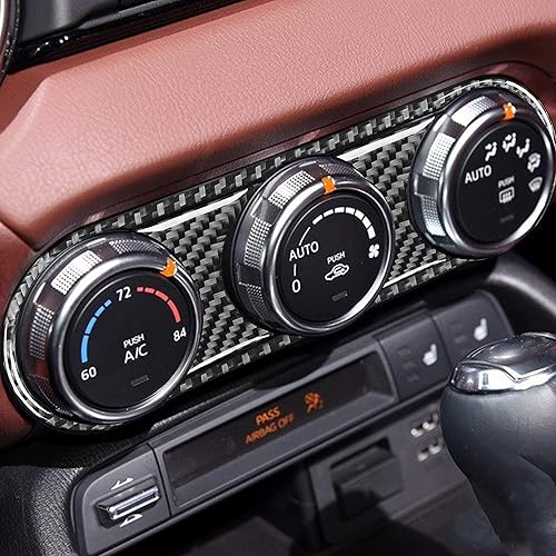 Tablero central del tablero del automóvil, panel de CA, botón de control de aire acondicionado, interruptor de control de clima, adhesivo de fibra
