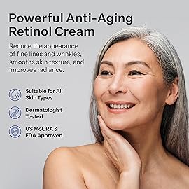 A313 French Pharmacy Vitamin A (Retinoids) Lightweight Face Cream for Anti-Aging, Reduce Wrinkles, Prevents Acne Breakouts, and Hyperpigmentation - Skincare for Smooth, Radiant Skin - 50g Cream