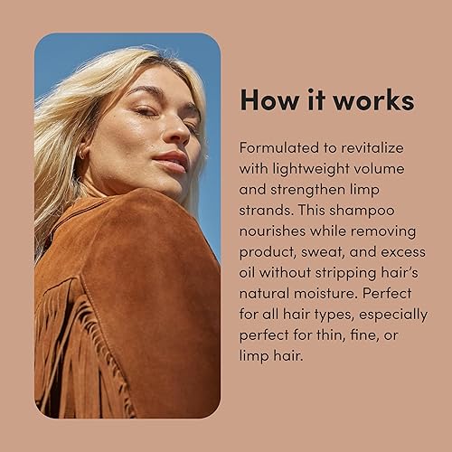 Miniatura 3 de Hers - Champú de volumen completo de 2 unidades, champú voluminizador para mujer, cedro suave y citrón, champú natural para mujer, añade volumen,