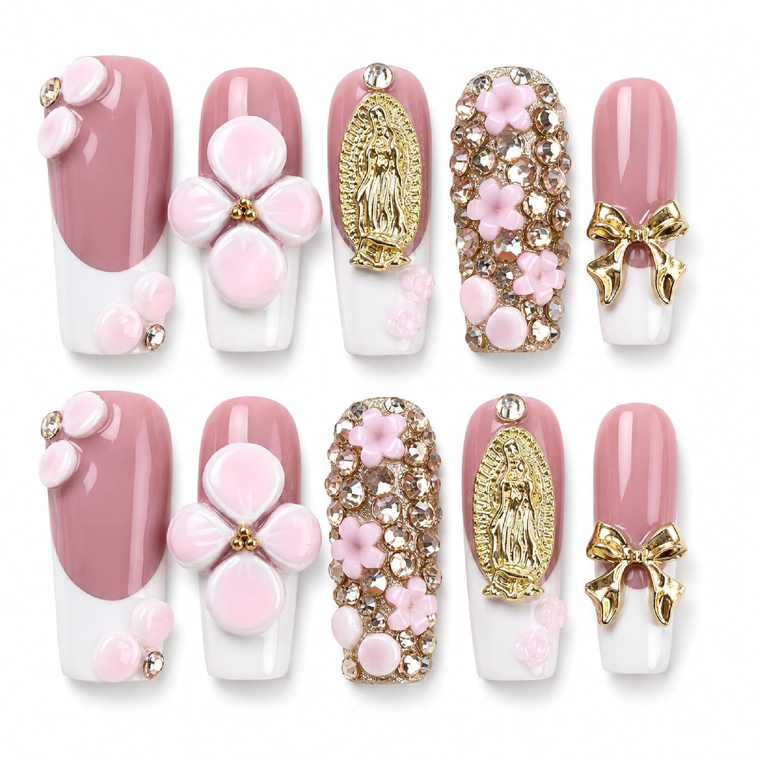 Nude Hand Made Press on Nails - Salon Quality French Tips