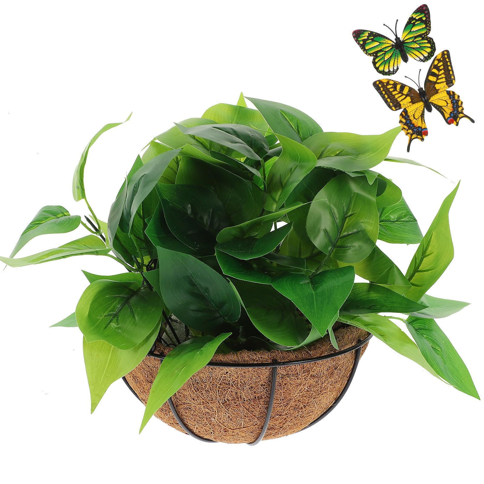 Plante suspendue artificielle epipremnum déco plastique avec panier