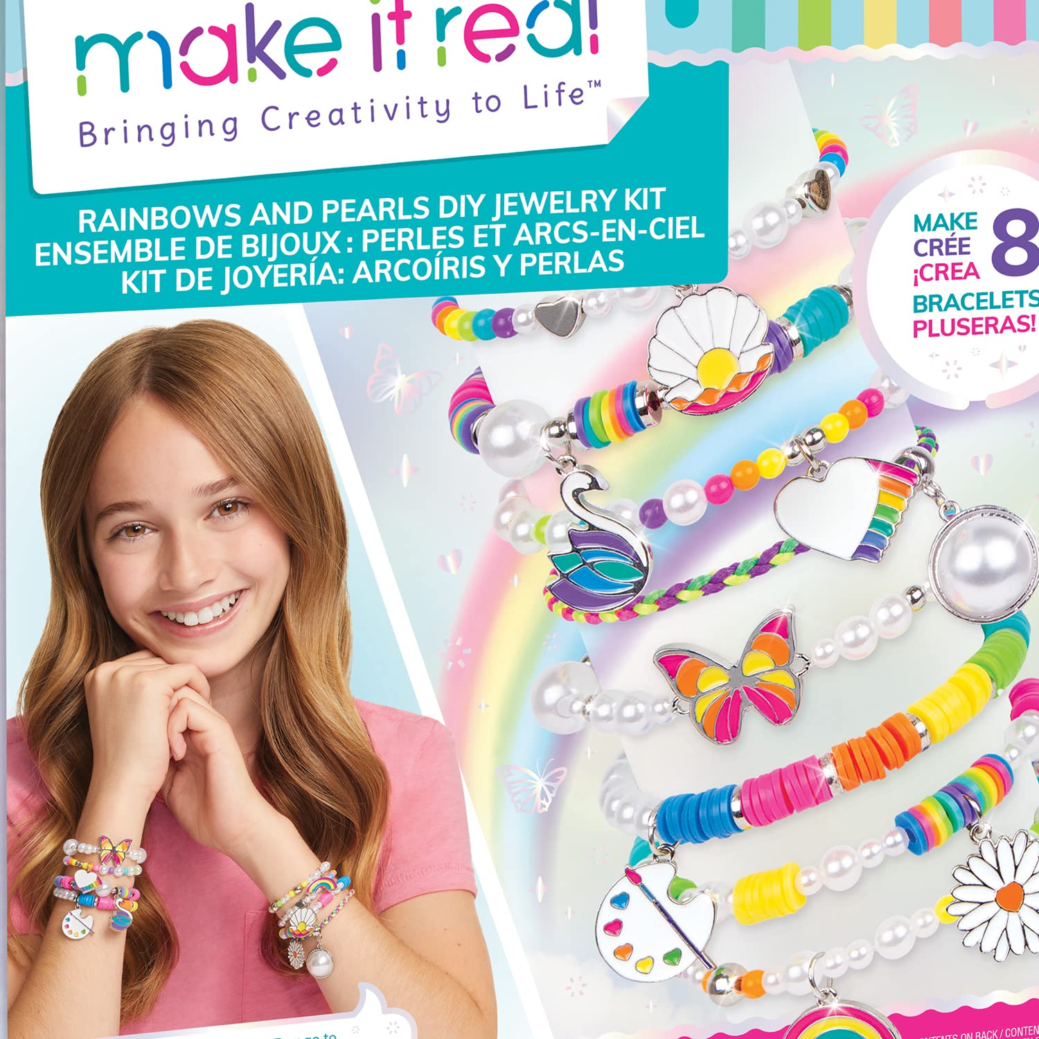 Make it real Biżuteria Rainbows Pearls, Zestaw kreatywny 1729