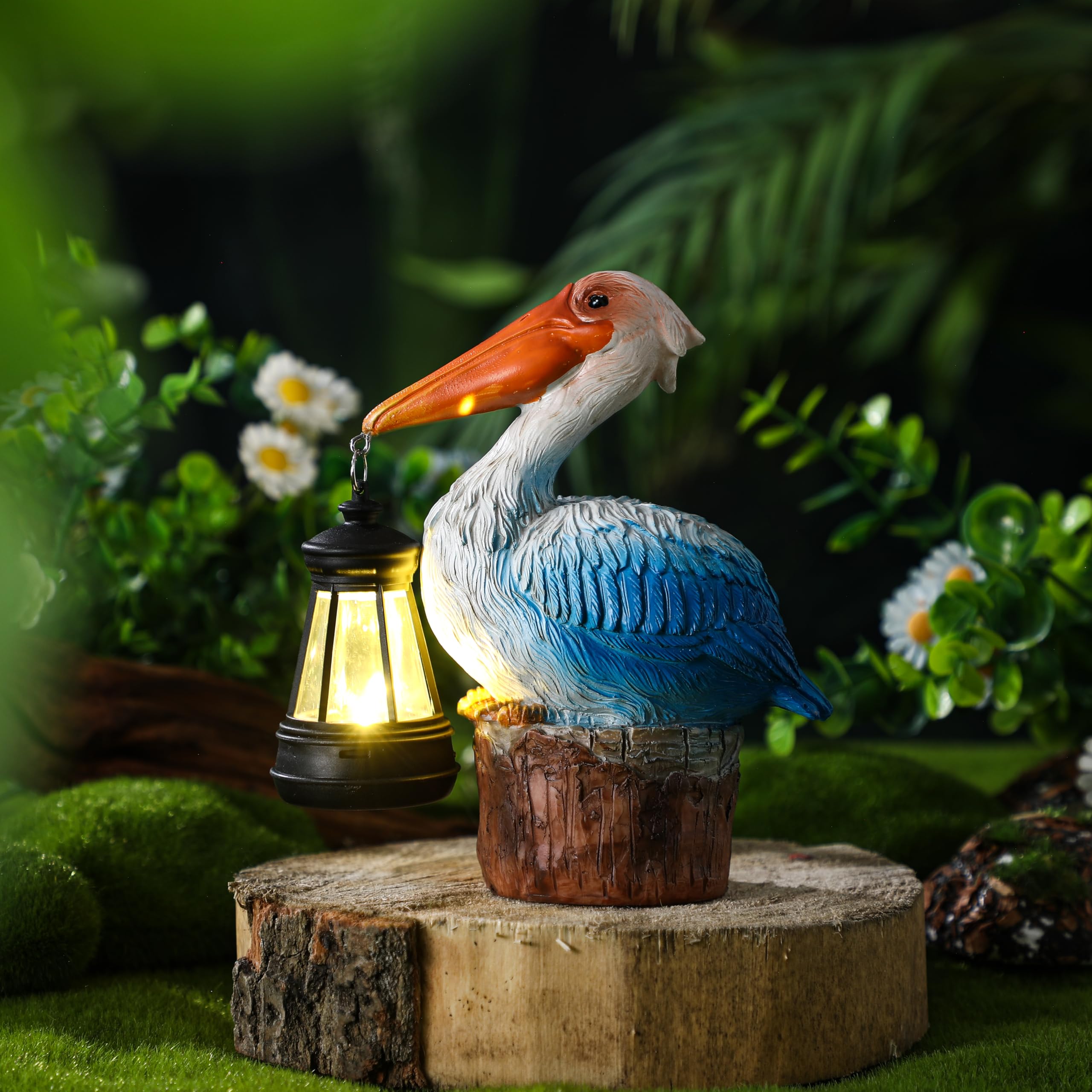 セット Pelikan Montbalnc Yard O Led MP BP Leinuosen Pelican Decor with Solar Lantern Nautical Decoration