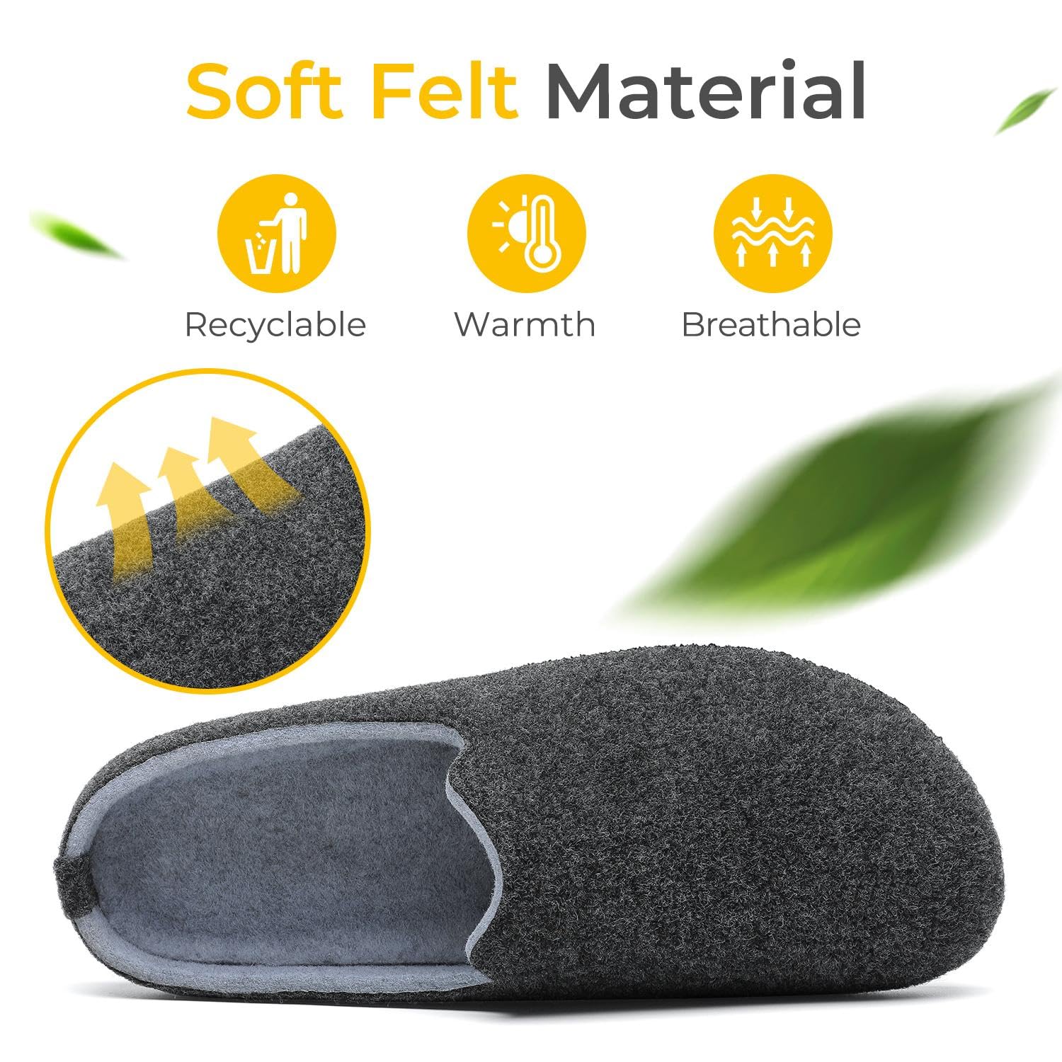 Mishansha Unisex Pantofole Casa/Esterno in Memory Foam - Calde Leggere Morbide Comode e Antiscivolo