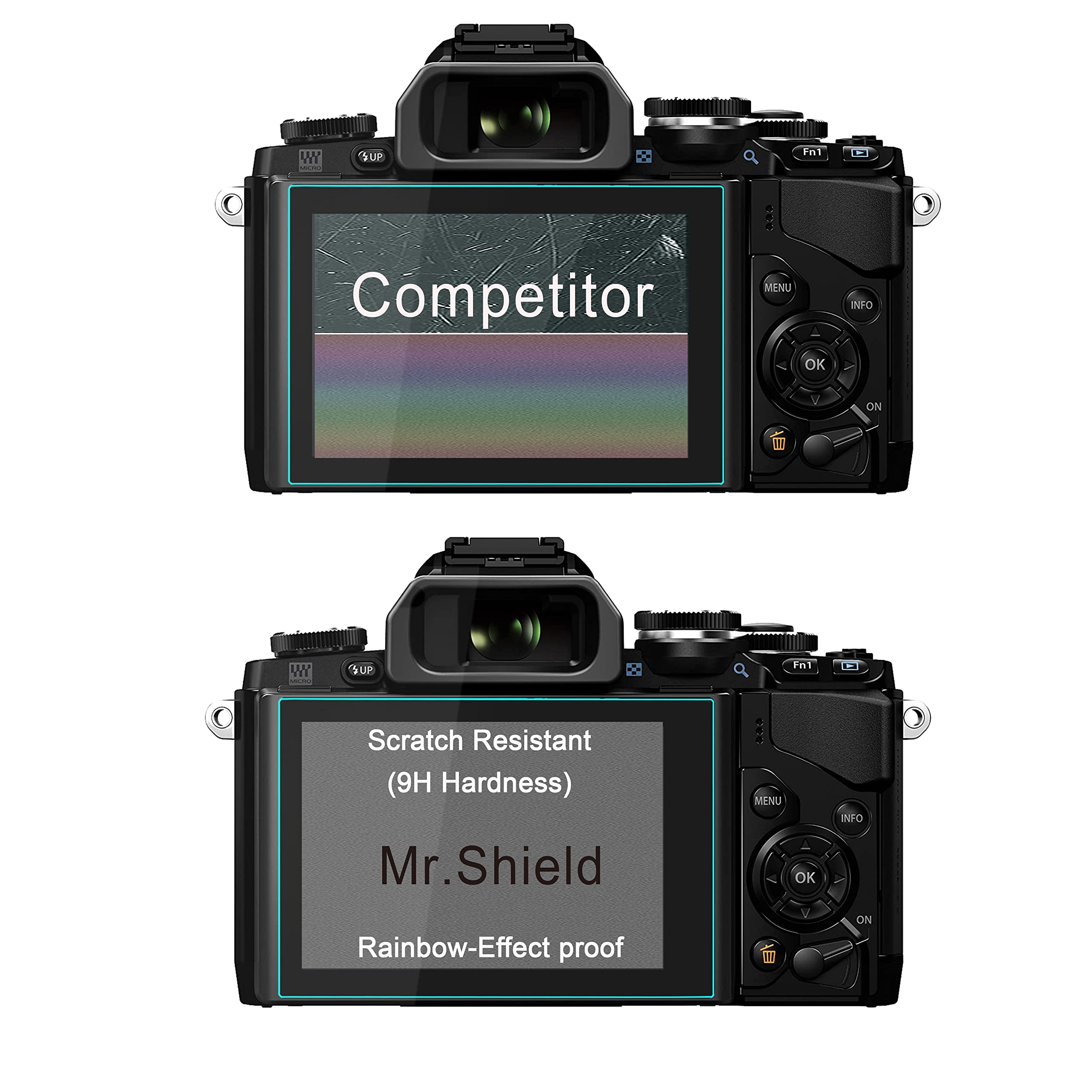 BROTECT AirGlass Pellicola in vetro per Olympus OM-D E