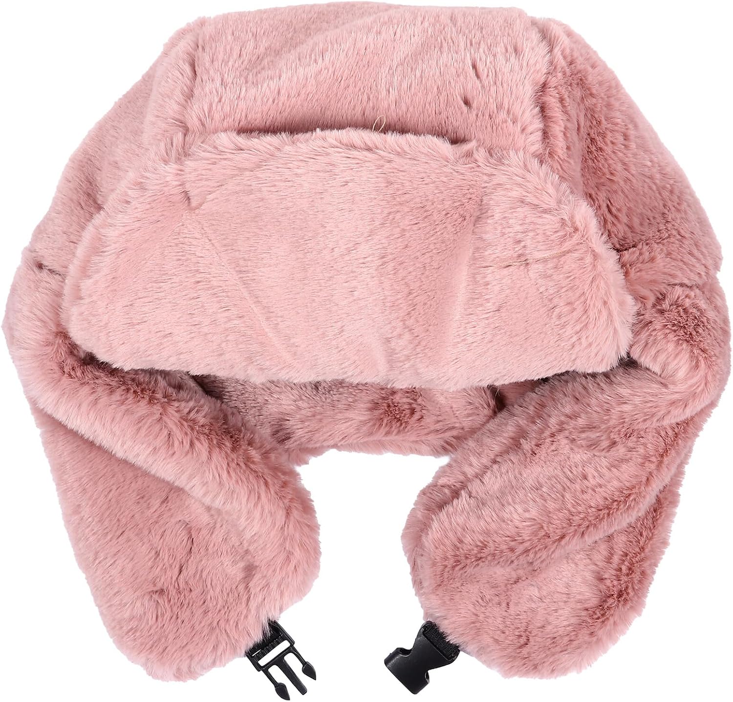 CALLARON Women’s Winter Earflap Hat Thick Plush Windproof Cap with Ear Protection for Outdoor Cold Weather Pink