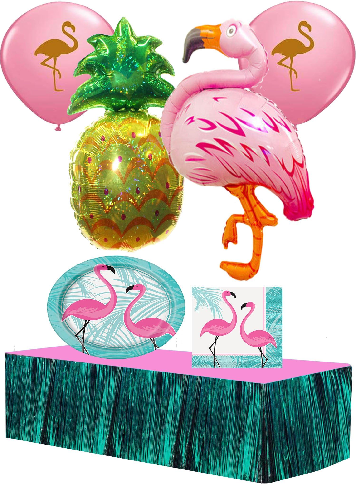 Tropical Flamingo Ultimate Party Pack for 16 Guests