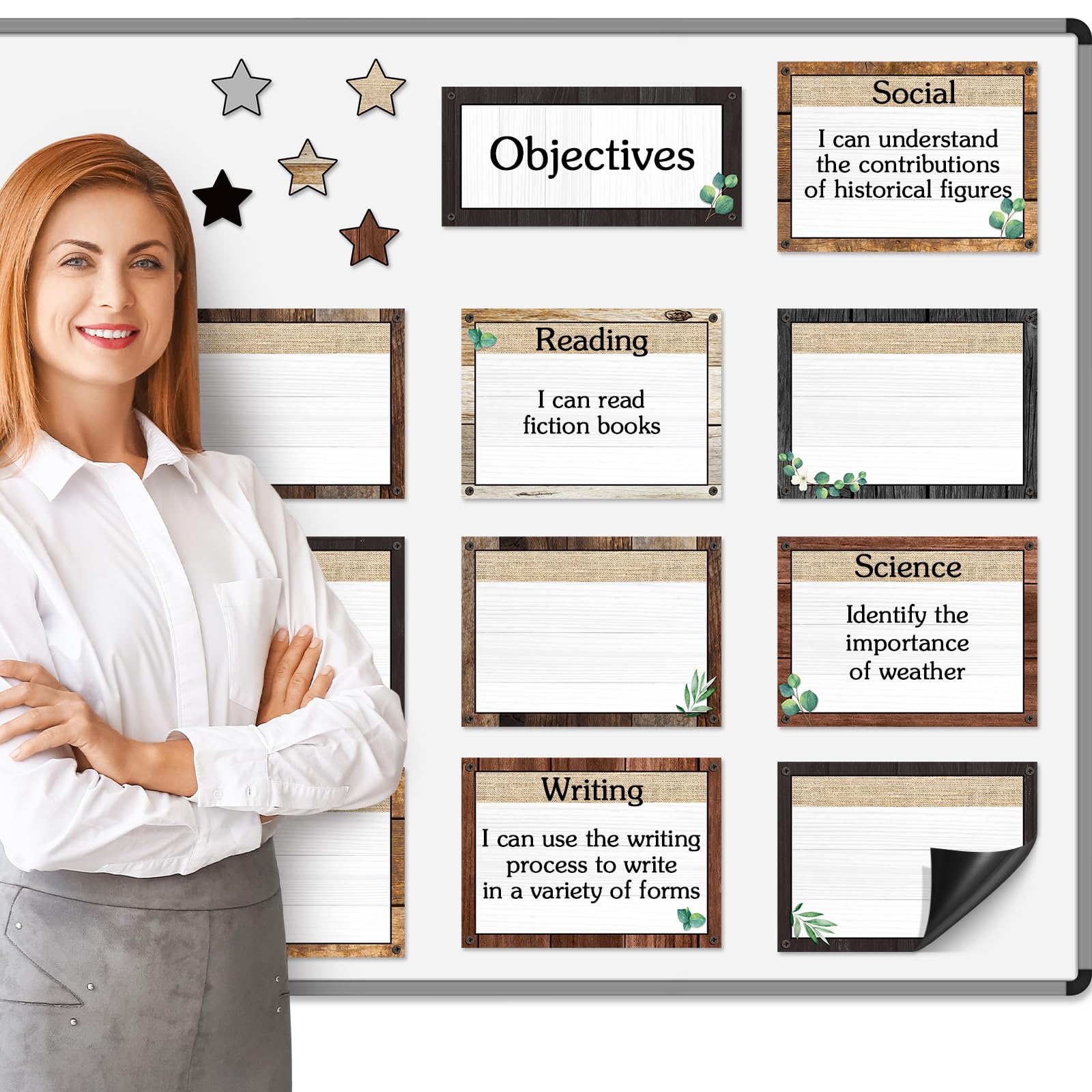 Snapklik.com : Trandraft 16 Pcs Magnetic Write Wipe Organization Chart ...