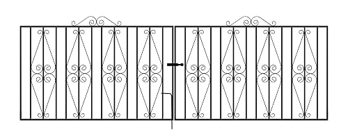 STIRLING Scroll Driveway Gates ST22ZP