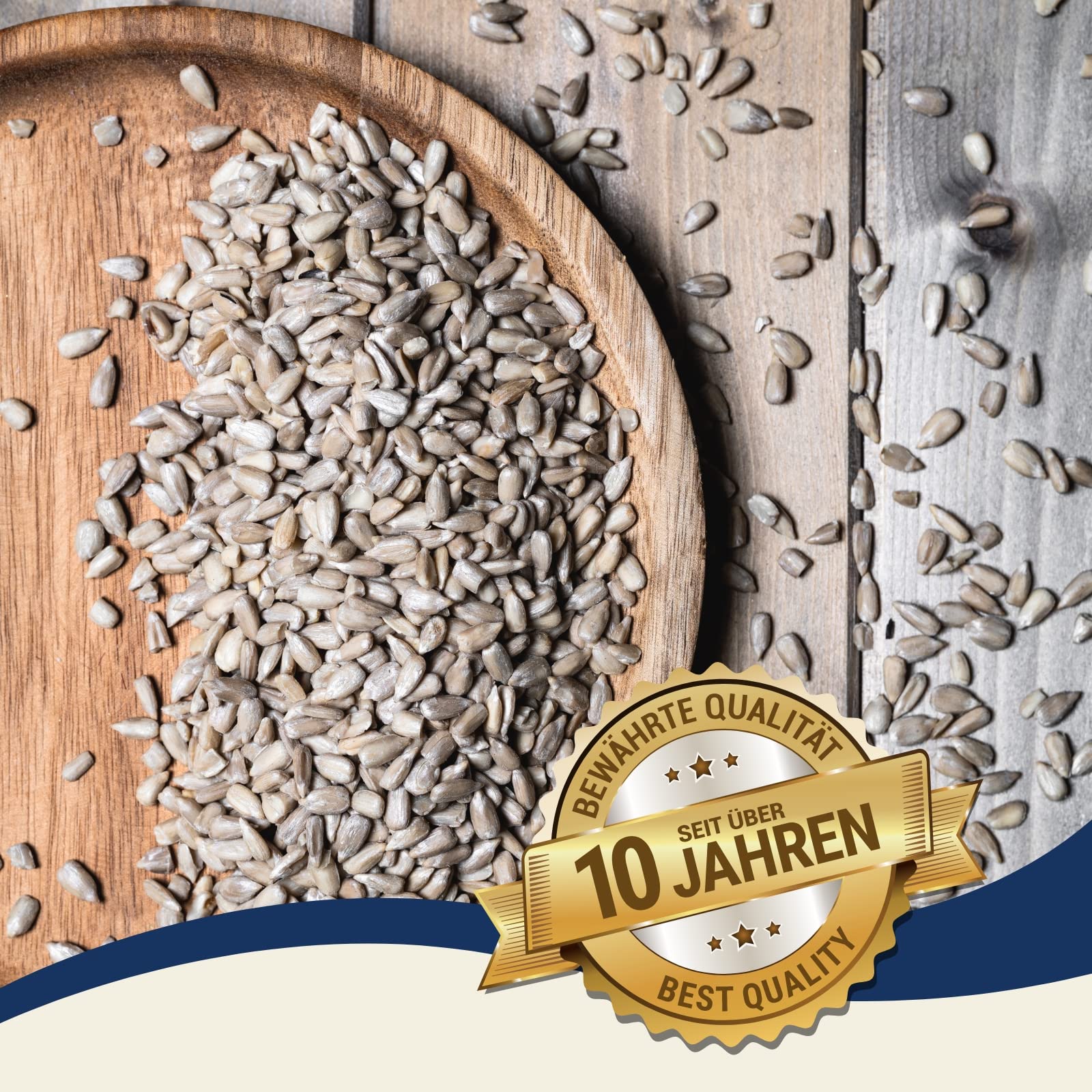 Lyra Pet® | 25 kg Sonnenblumenkerne Geschält | Vogelfutter für das Ganze Jahr | Premium Wildvogelfutter | Idealer Energiespender für Sommer und Winter | Vogelstreufutter für Wildvögel | Ohne Schale