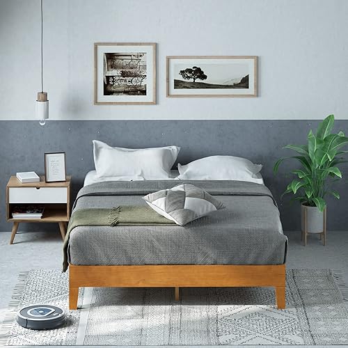 Miniatura 3 de ZINUS Alexis Deluxe - Base de cama con plataforma de madera base de madera maciza no necesita somier soporte de listones de madera fácil montaje