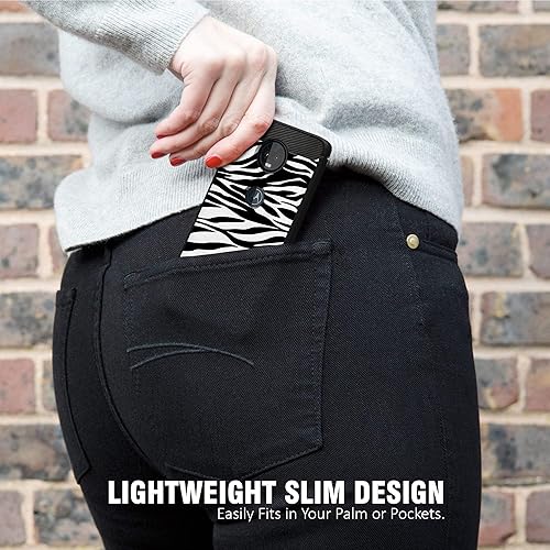 Miniatura 30 de CasesonDeck Funda ajustada compatible con Motorola Moto E5 Plus/Moto E5 Supra, fibra de carbono, protección contra golpes y caídas, TPU flexible